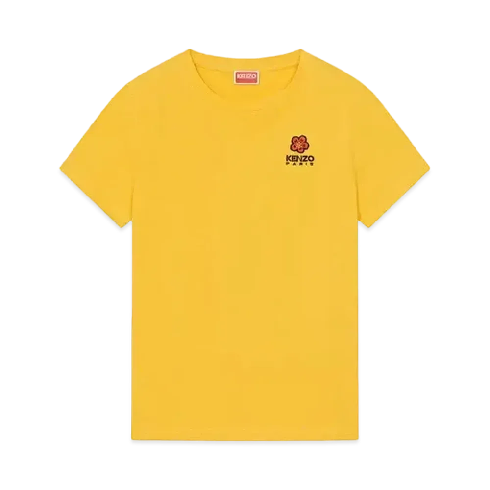 KENZO 'BOKE FLOWER' Crest Embroidery T-shirt "Golden Yellow"