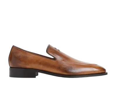 MIU MIU Women's Leather Loafers "Brown"