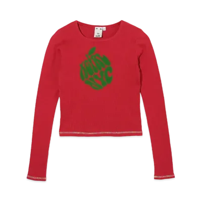 X-Girl Apple Baby L/S Tee "Red"