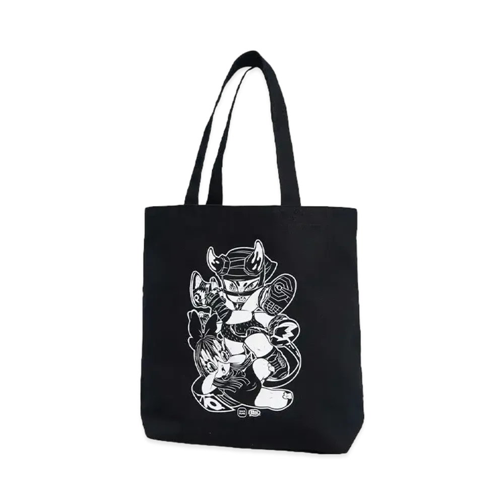 GRAPE BRAIN Ex GRAPE DUNK Graphic Tote Bag (Goodies) "BLACK"