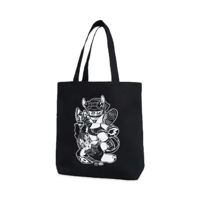 GRAPE BRAIN Ex GRAPE DUNK Graphic Tote Bag (Goodies) "BLACK"