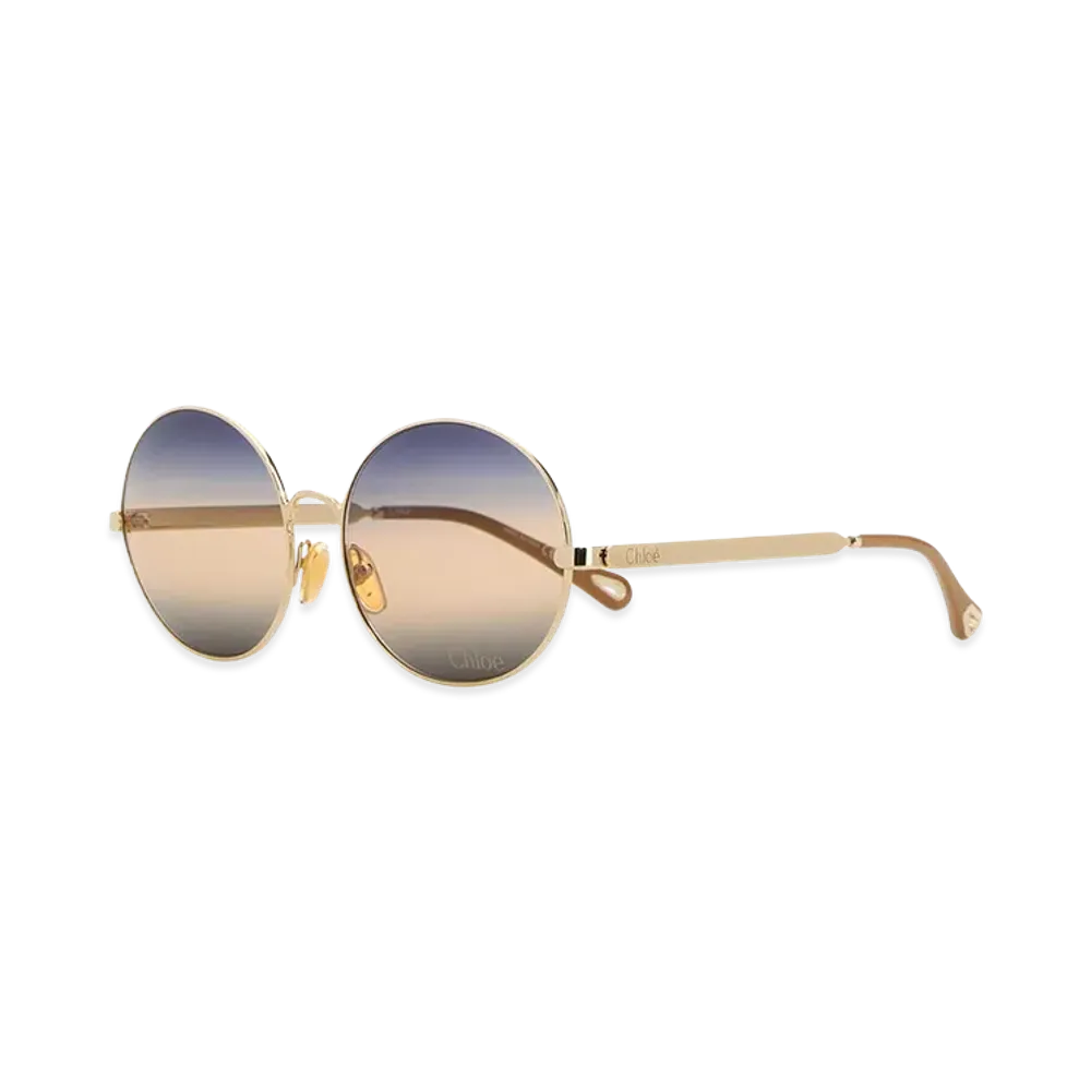 Chloe Women's Metal Saloma Sunglasses "Gold"