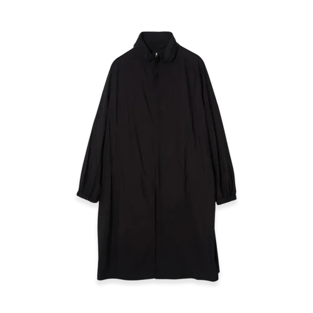 YOKE 4Way Stretch Polyester Minimal Rain Coat "Black"