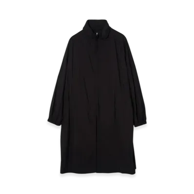 YOKE 4Way Stretch Polyester Minimal Rain Coat "Black"
