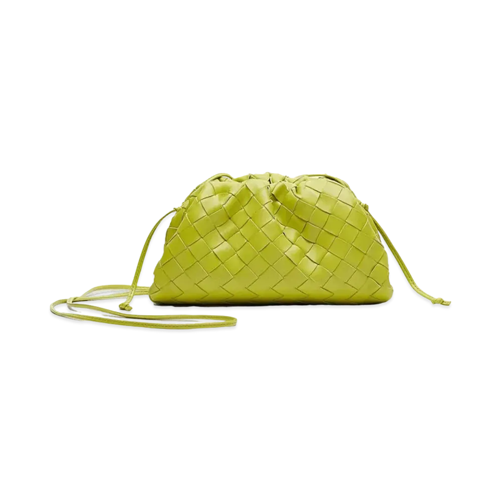 Bottega Veneta Mini Pouch Clutch "Kiwi"