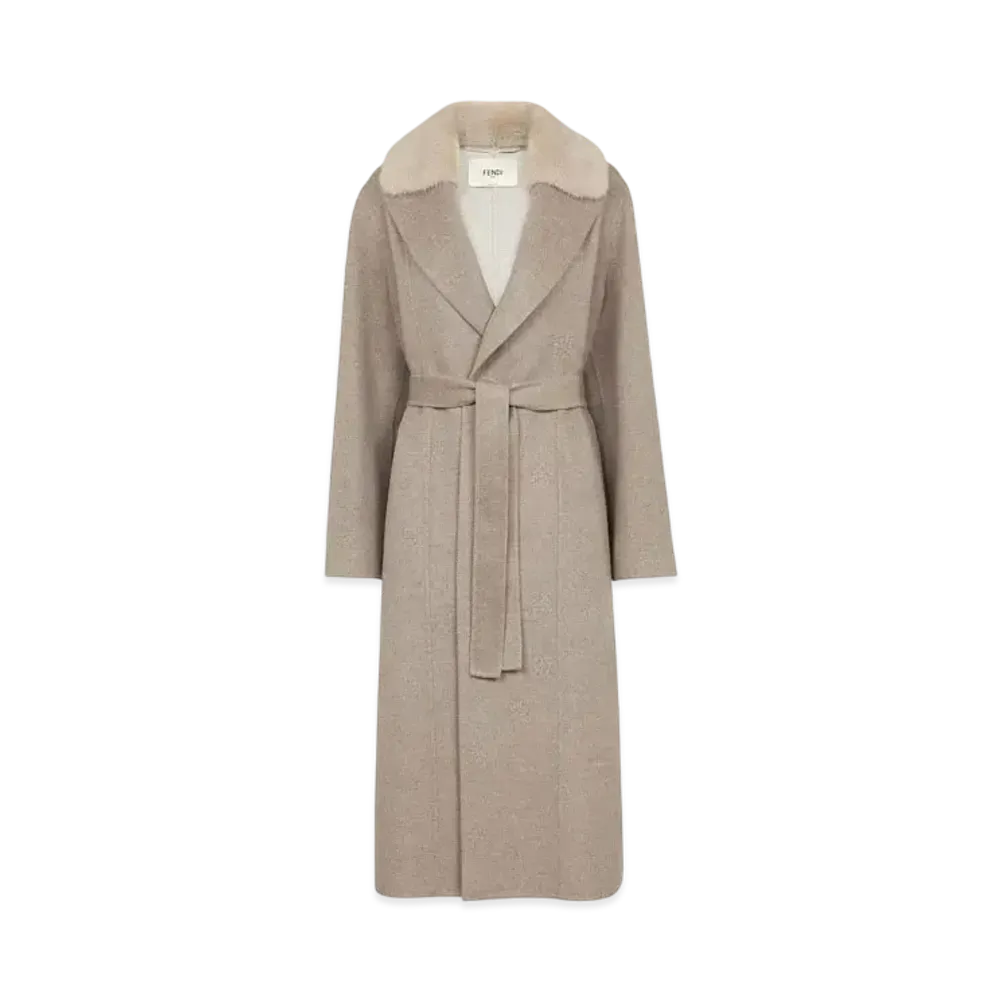 FENDI Women's Cashmere Coat "Gray"