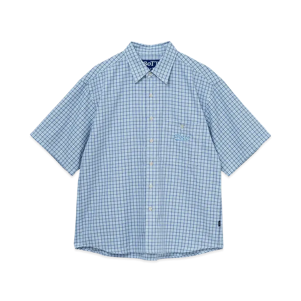 BOTT Multi Check S/S Shirt "LightBlue"
