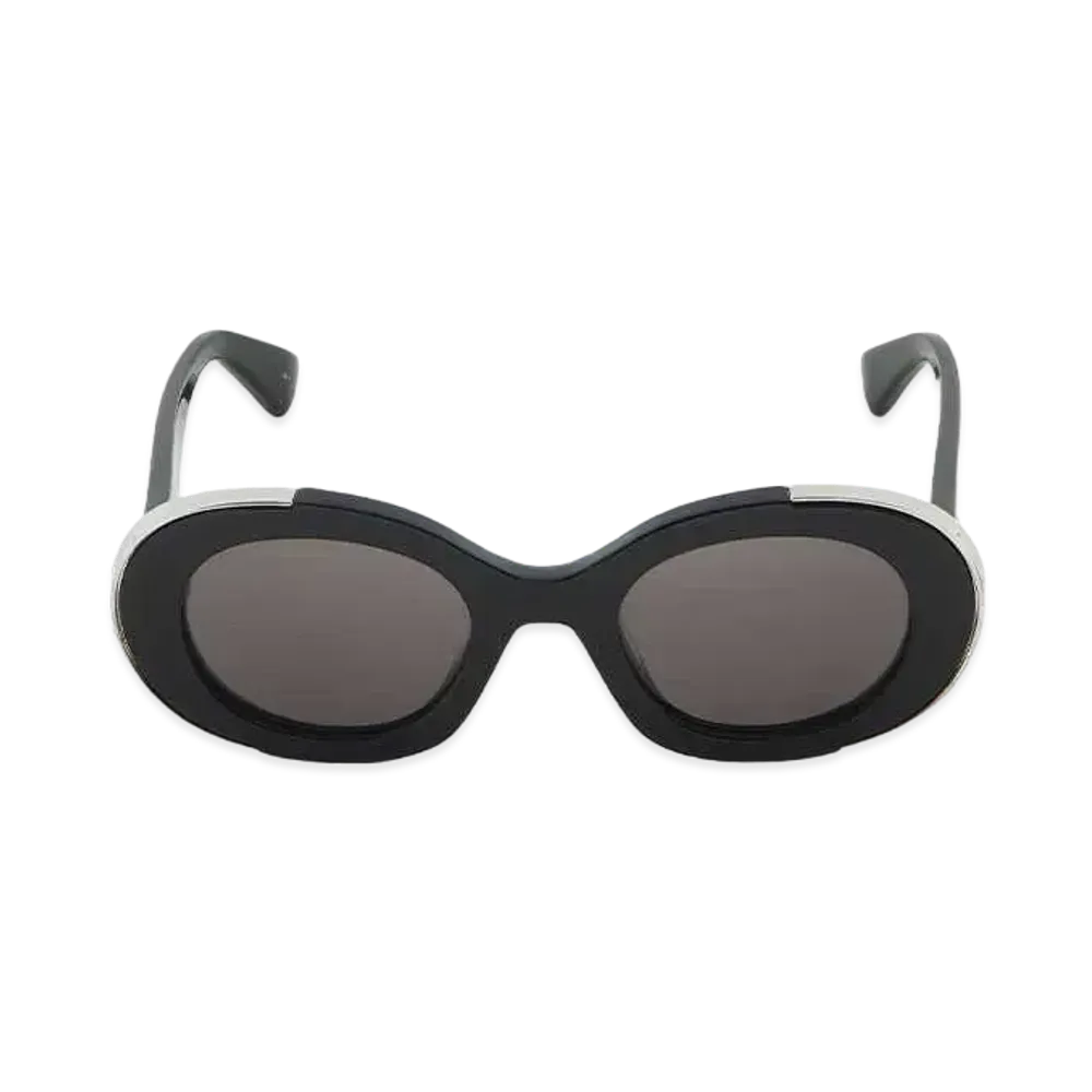 Alexander McQUEEN Grip Oval Sunglasses "Black"