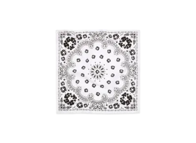 DENIM TEARS Cotton Wreath Paisley Bandana "White"