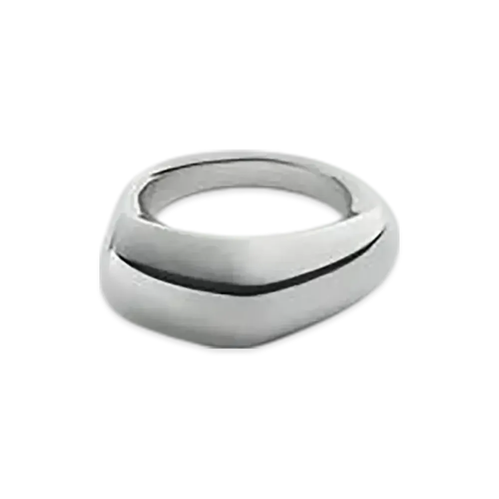 Bottega Veneta Small Fin Ring "Silver"