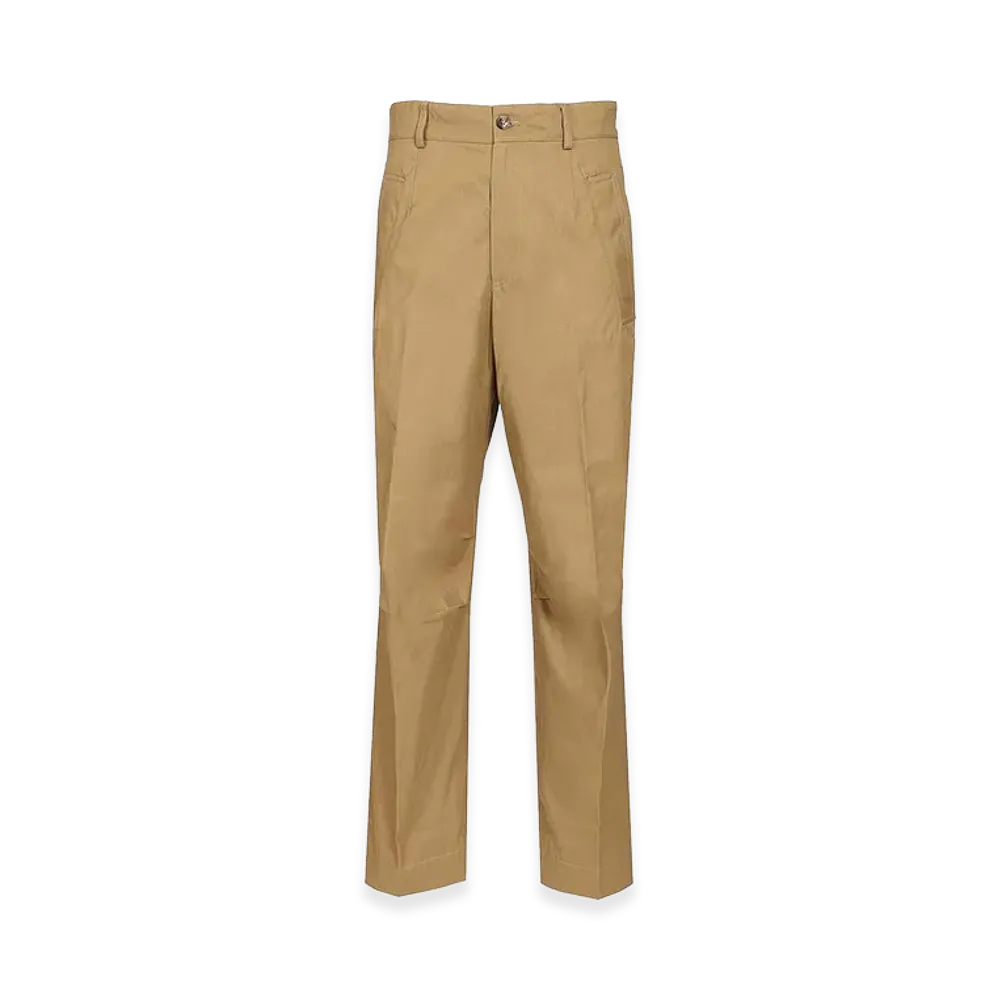 DRIES VAN NOTEN Cotton Twill Trousers "Beige"