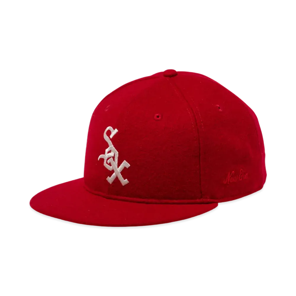 NEW ERA x FEAR OF GOD ESSENTIALS 59FIFTY Chicago White Sox Cooperstown "Scarlet"