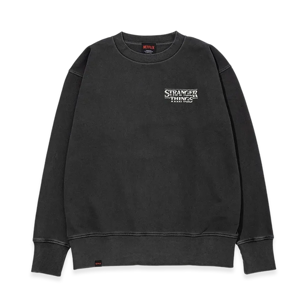Netflix Stranger Things x V.A. Crewneck Sweat HEROS "Black"