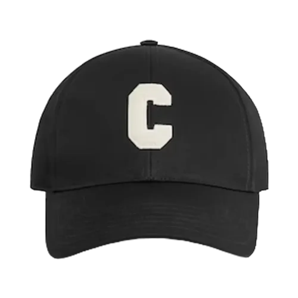 CELINE Initial Baseball Cap Cotton "Black"
