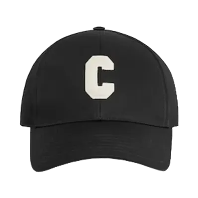 CELINE Initial Baseball Cap Cotton "Black"