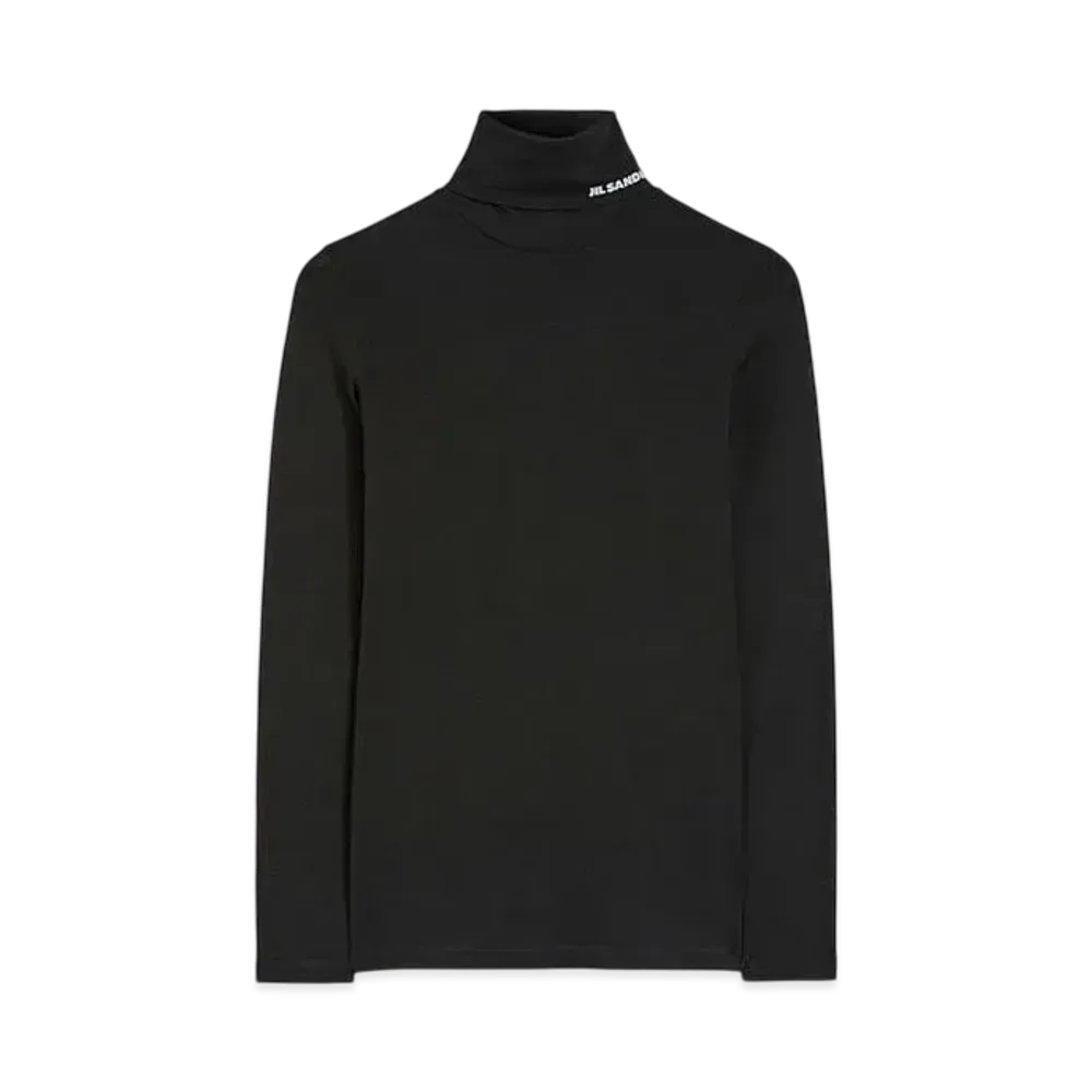 Jil Sander Women's High-Neck T-Shirt "Black"