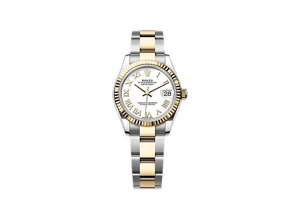 ROLEX Datejust 31mm Oystersteel & Yellow Gold 278273 "White"