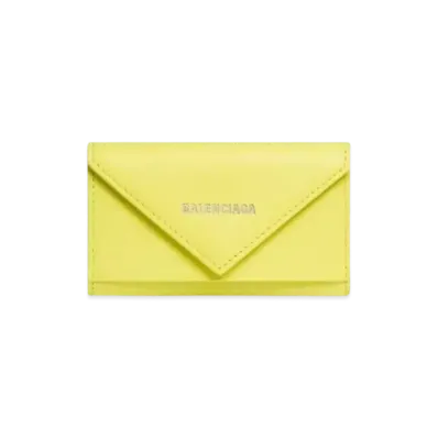 BALENCIAGA Paper Paper Key Case "Green"