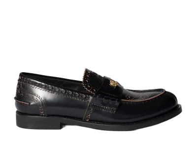 MIU MIU Women's Leather Loafers "Black"