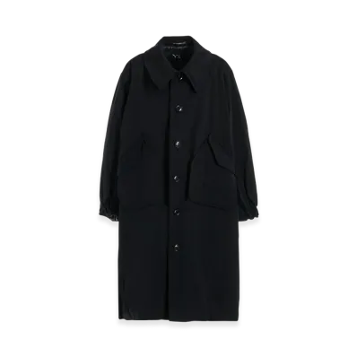 Y's Ny/ Chino Cloth Big Pocket Coat "Black"