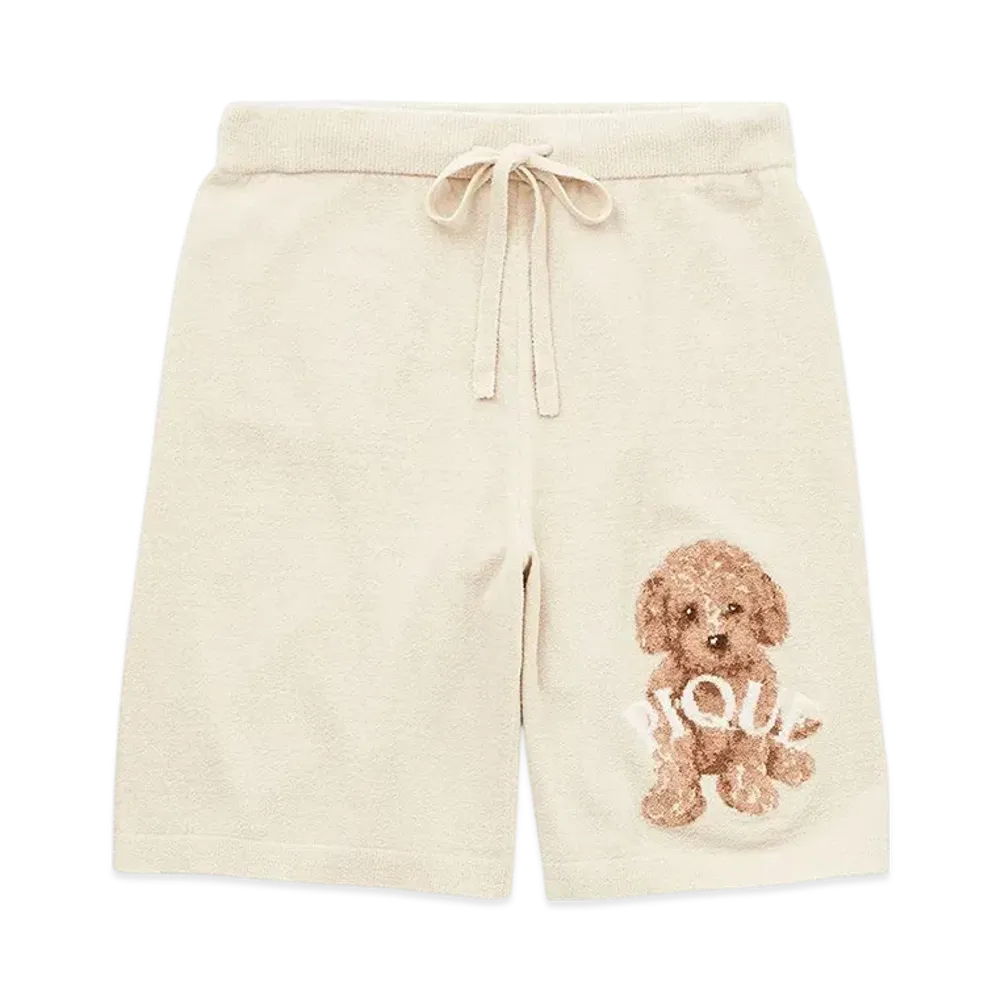 GELATO PIQUE Homme Toy Poodle Jacquard Shorts "Beige"