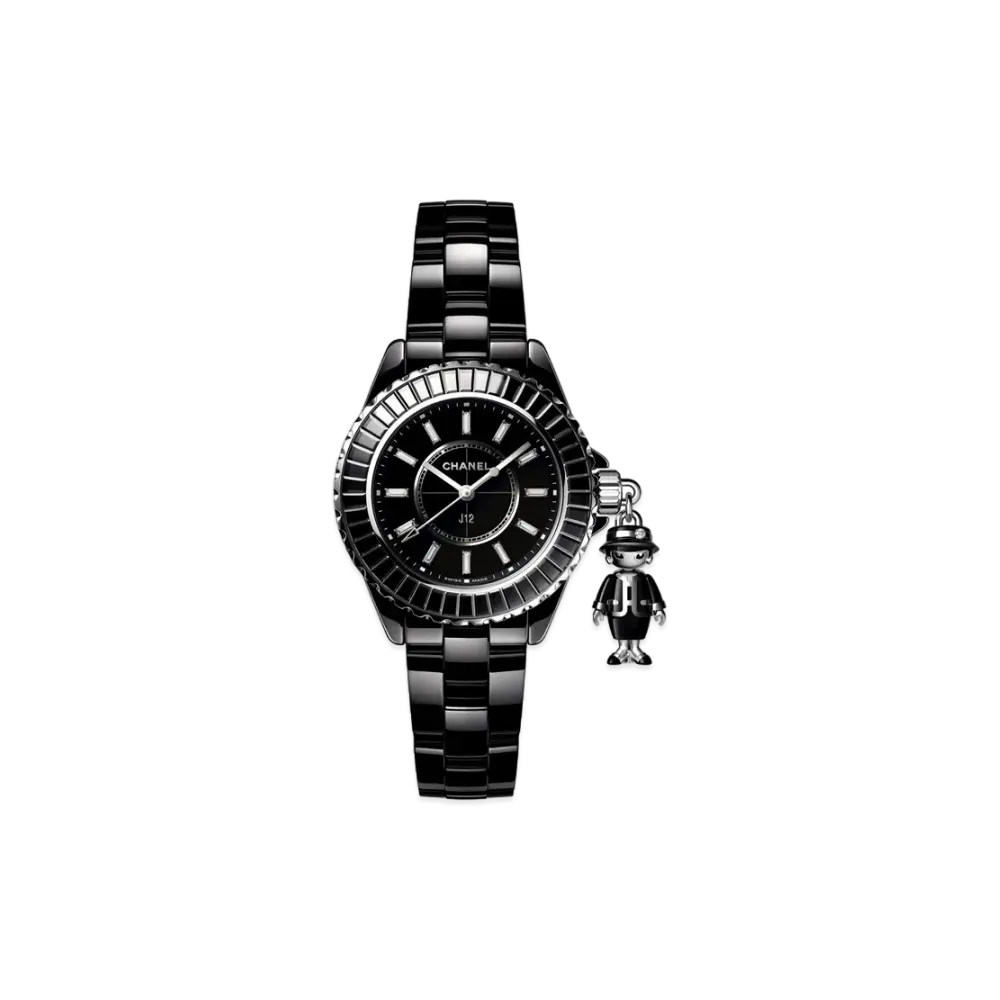 CHANEL J12 Mademoiselle Acte II Ceramic 33mm Limited Edition of 555 pieces "Black"