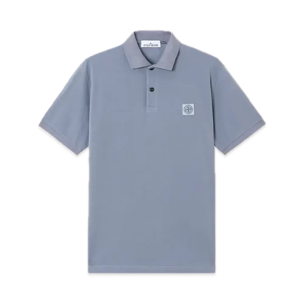 Stone Island 220002R 50/2 Organic Cotton Pique "Avio Blue"