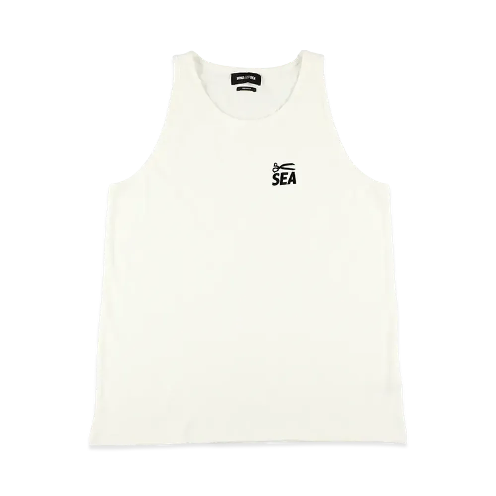 WIND AND SEA x DENHAM Rib Tank top "White"