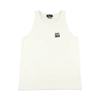 WIND AND SEA x DENHAM Rib Tank top "White"