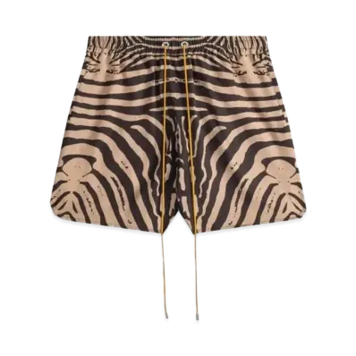 RHUDE Zebra Silk Short "Black Tan"