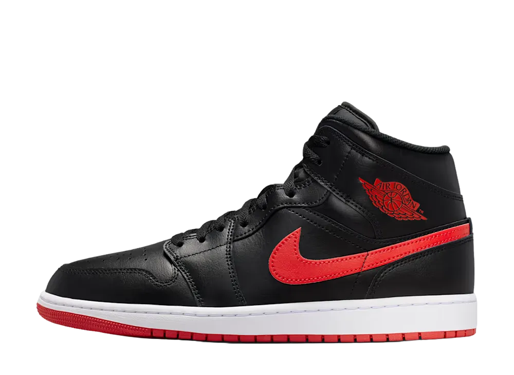 Nike Air Jordan 1 Mid "Black/University Red"