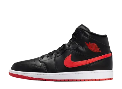 Nike Air Jordan 1 Mid "Black/University Red"