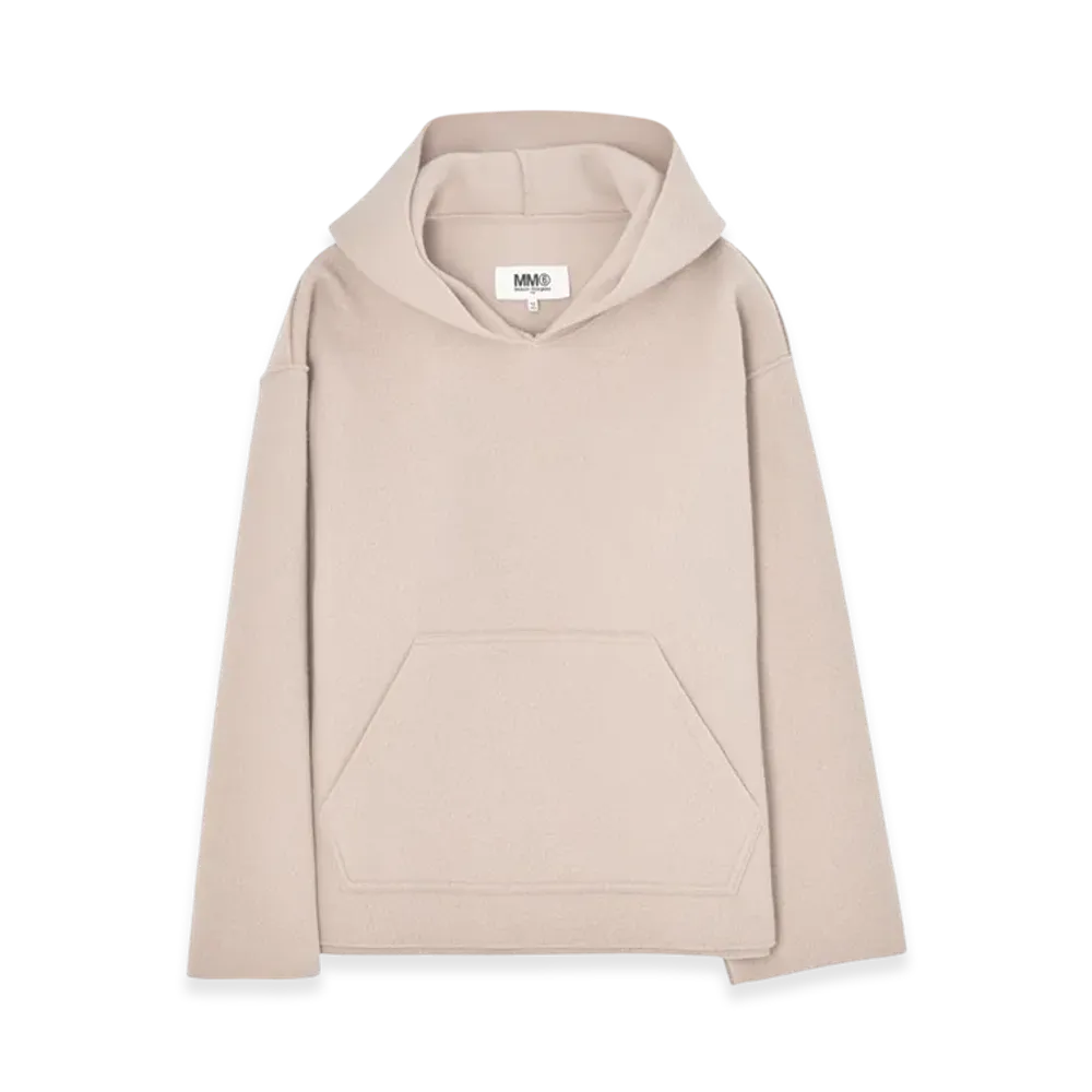 MM6 Maison Margiela Women's Wool Hoodie "Cream"