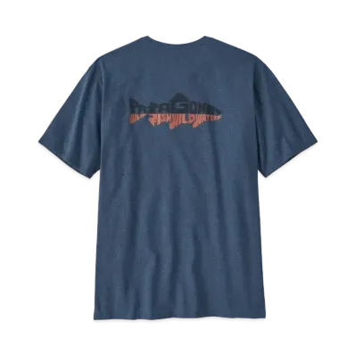 Patagonia Men's Wild Waterline Pocket Responsibili Tee "Utility Blue"