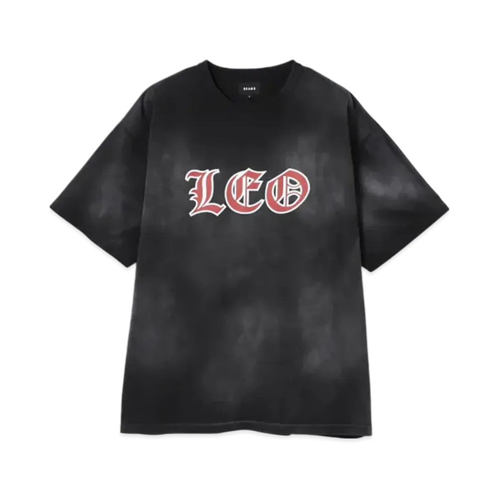 BEAMS Fade College Tee "Black"