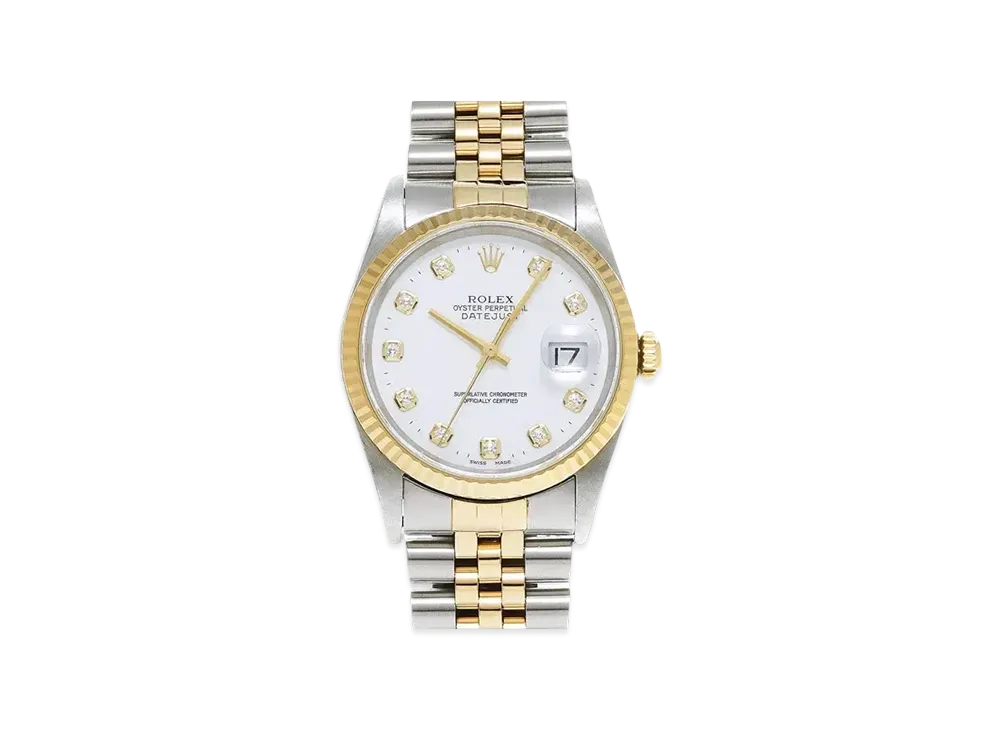 ROLEX Datejust 10P Diamonds "White/Stainless Steel/Yellow Gold"