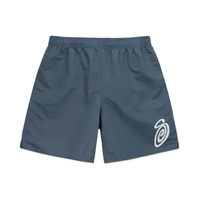 Stussy Curly S Water Shorts "Washed Navy"