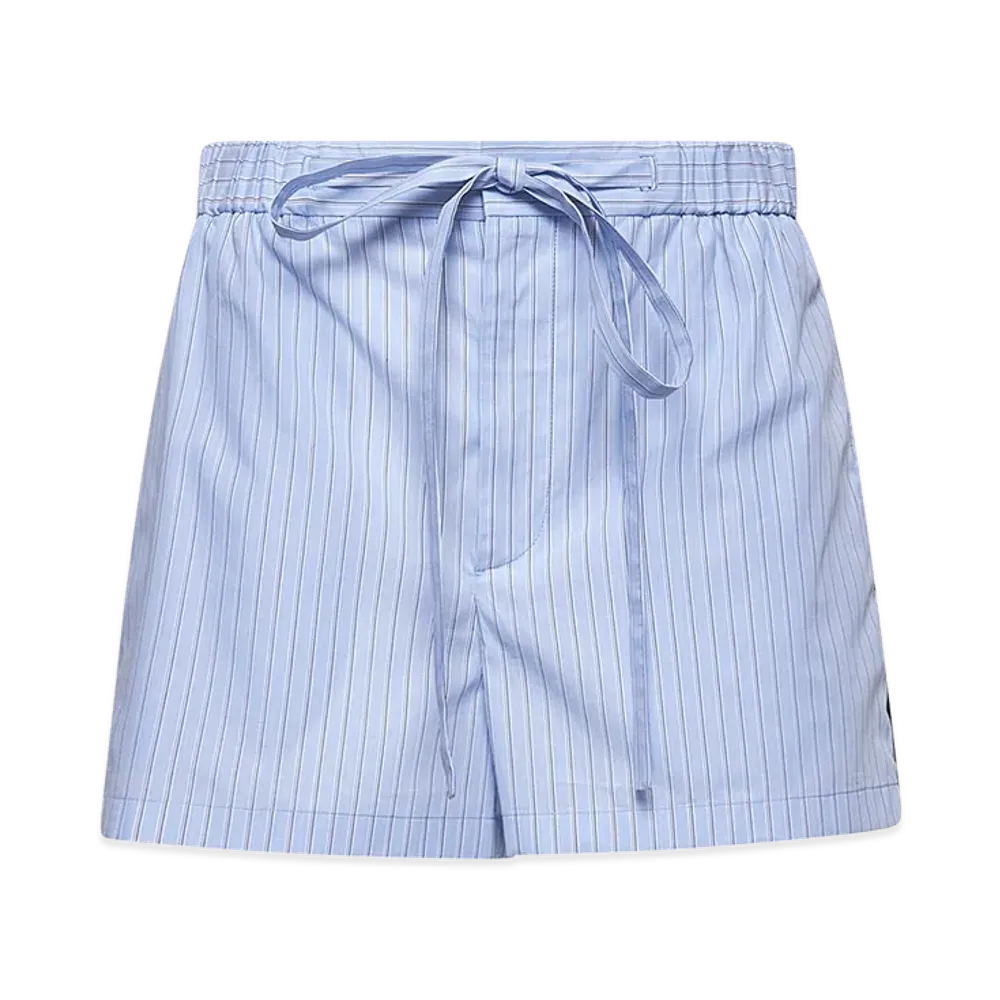 GUCCI Women's Embroidered Poplin Shorts "Stripped"