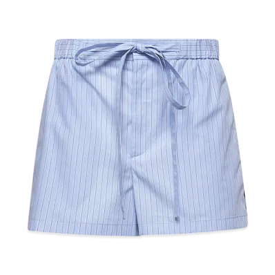 GUCCI Women's Embroidered Poplin Shorts "Stripped"