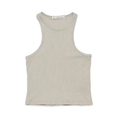 Acne Studios Tank Top - Fitted Unisex Fit "Bright Grey"