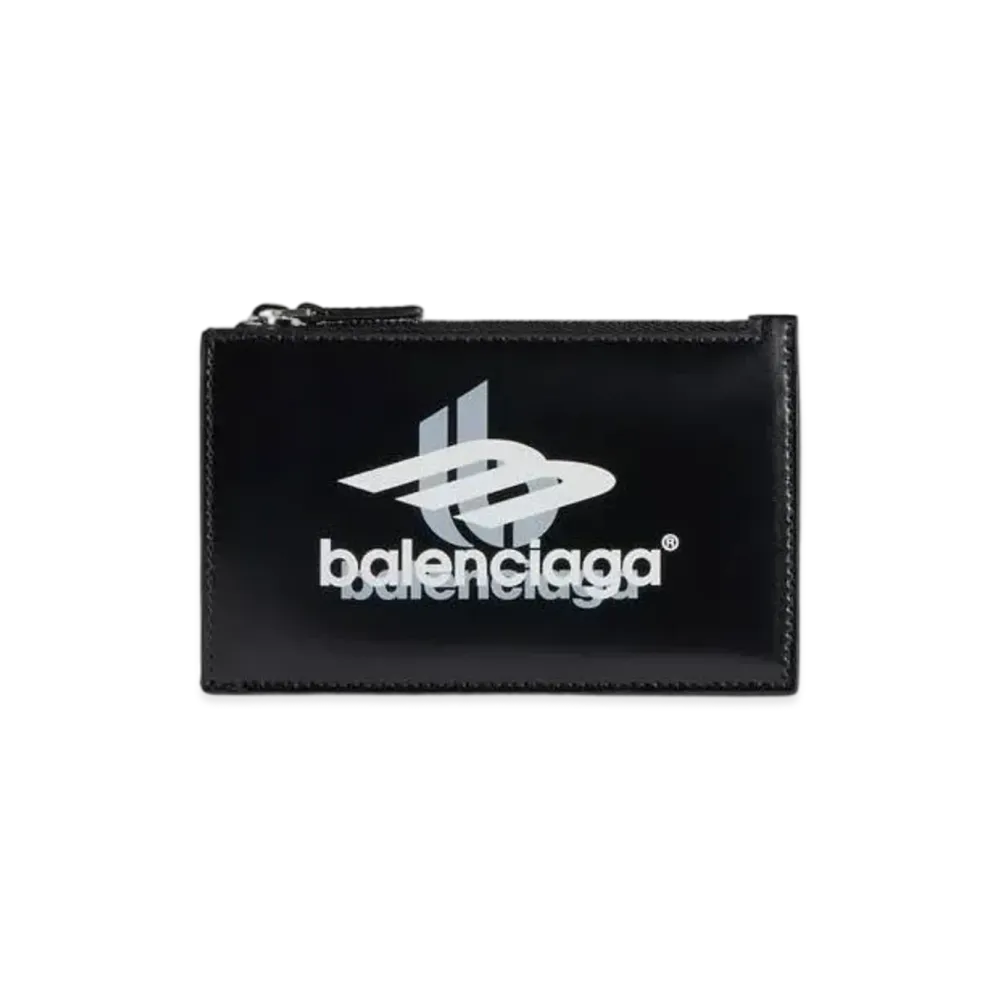 BALENCIAGA Cash Large Long Coin and Card Holder Box "Black/White"