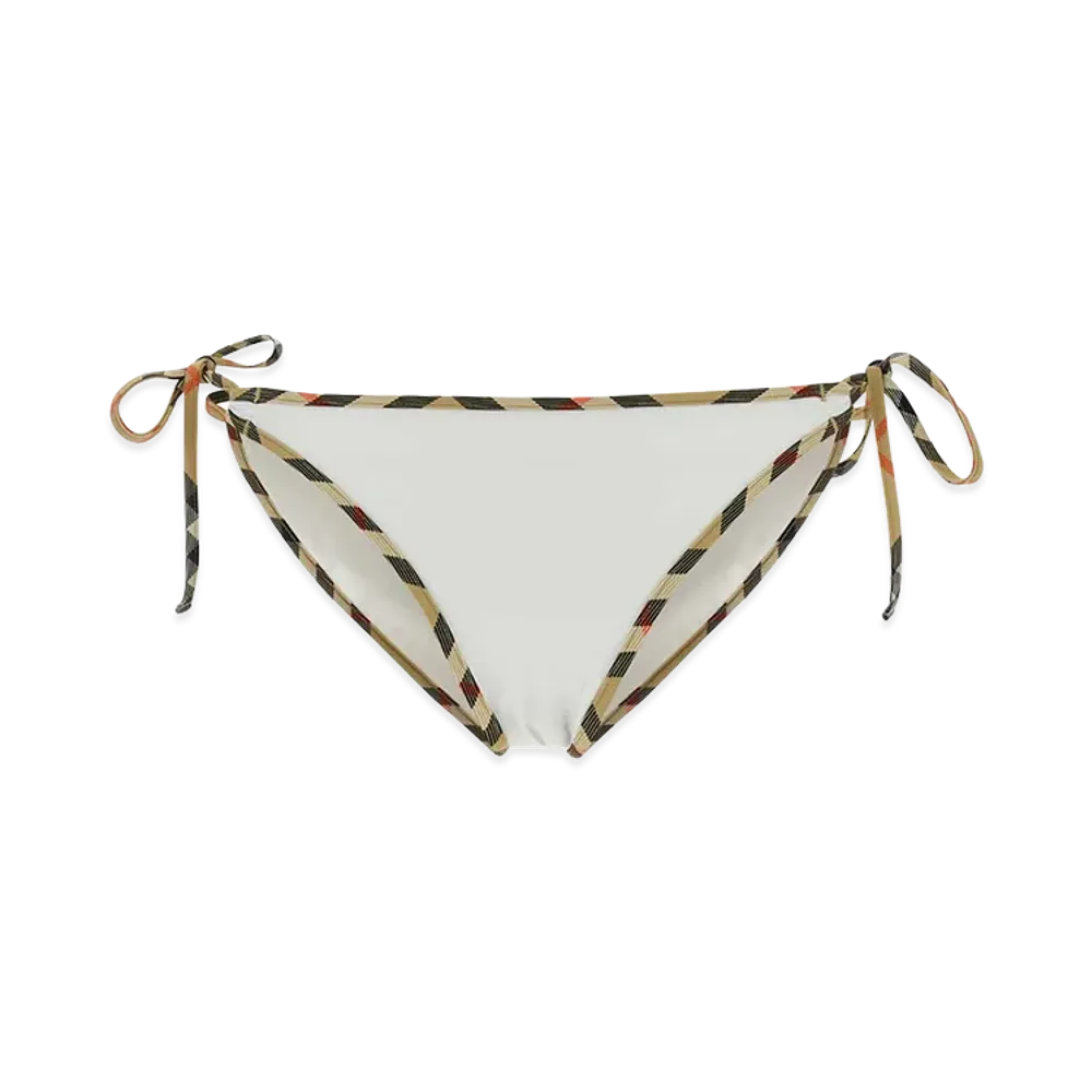 Burberry Women's Stretch Nylon Bikini Bottom "White"