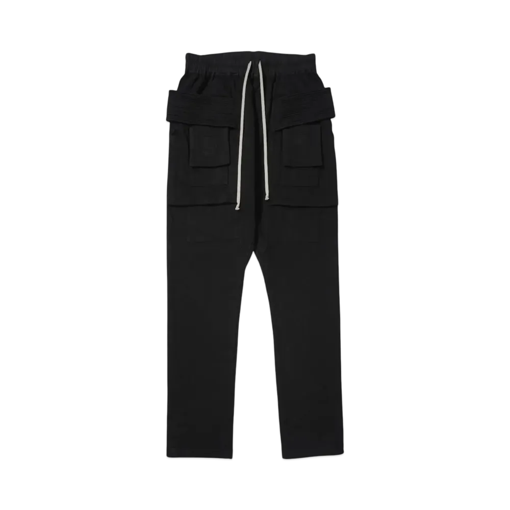 RICK OWENS DRKSHDW CREATCH CARGO DRAWSTRING "BLACK"