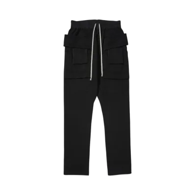 RICK OWENS DRKSHDW CREATCH CARGO DRAWSTRING "BLACK"