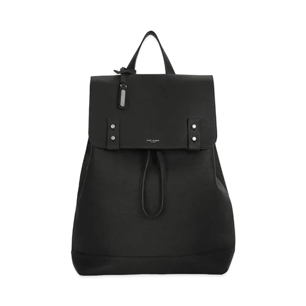 Saint Laurent Sac de Jour Backpack In Grained Leather "Black"