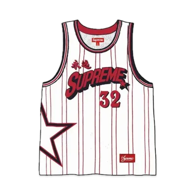 Supreme Star Basketball Jersey "White"