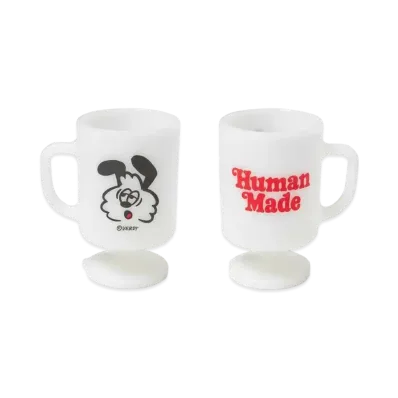 HUMAN MADE VICK MILK GLASS PEDESTAL MUG "White"