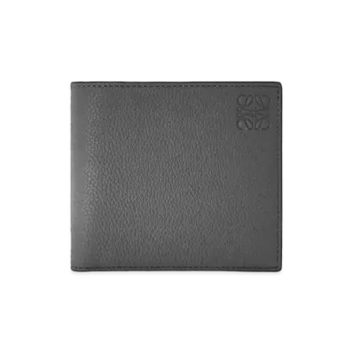 LOEWE Bifold Coin Wallet In Soft Grained Calfskin "Anthracite"