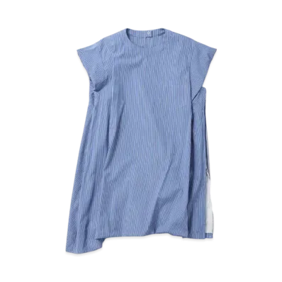 sacai Cotton Poplin Pullover "Blue Stripe"