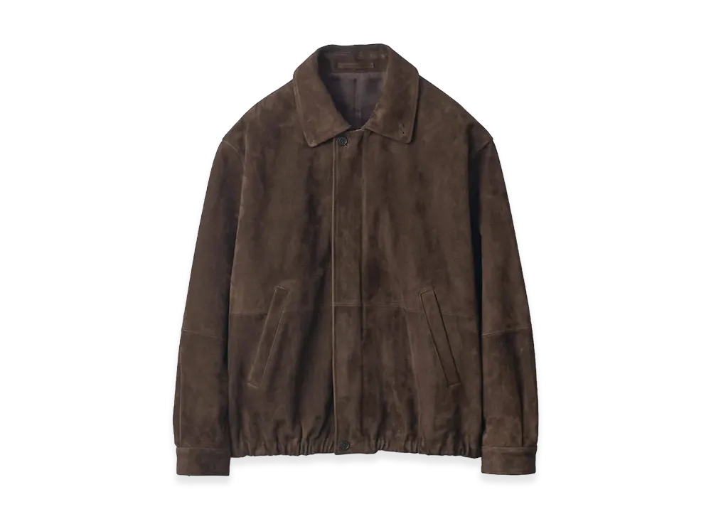 ssstein Goat Suede Zip Jacket "Brown"